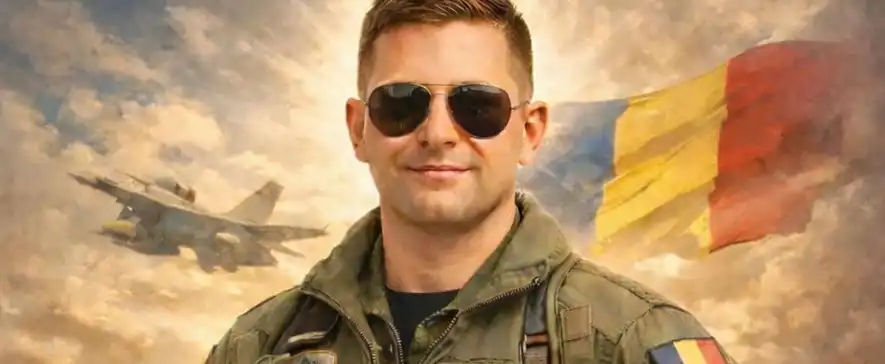 Un ultim omagiu pentru locotenent‑comandorul Octavian Palferenț. Ministrul Apărării, prezent la Agăș alături de familia îndurerată