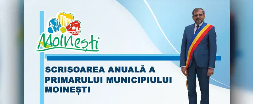 Scrisoarea primarului Moinești 2025: Investiții record, proiecte europene majore și un an plin de performanțe și evenimente comunitare
